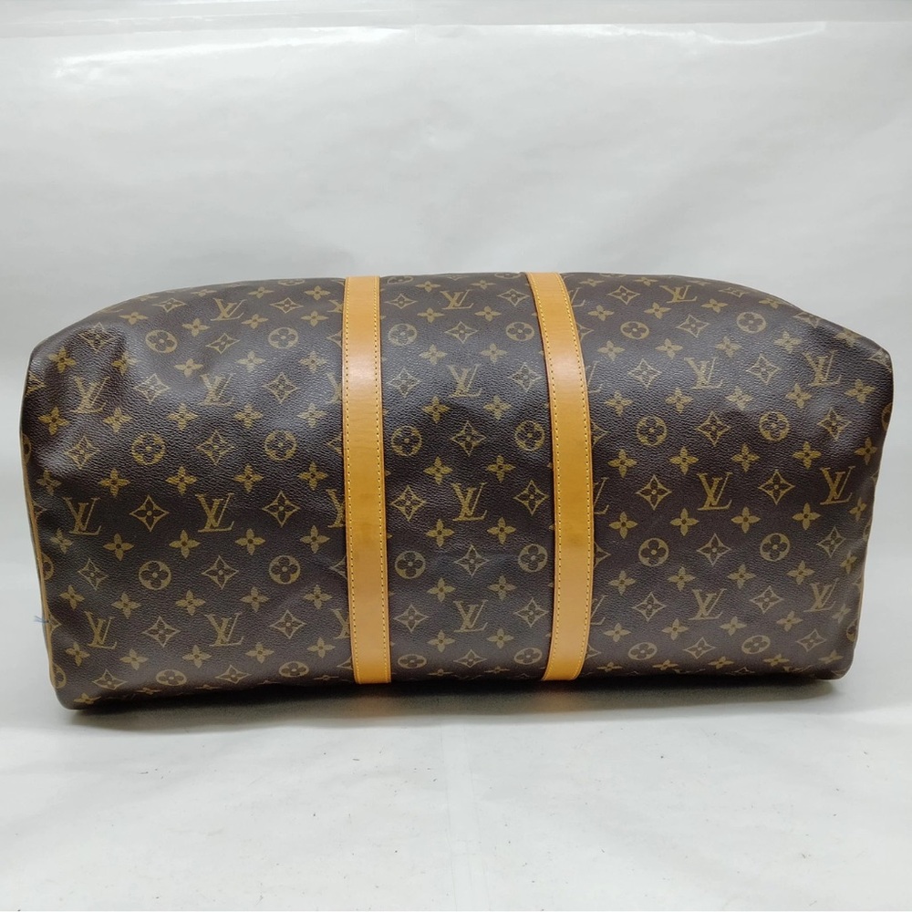 Louis Vuitton Monogram Canvas Brown with Tan Travel Duffle Bag - Picture 5 of 9